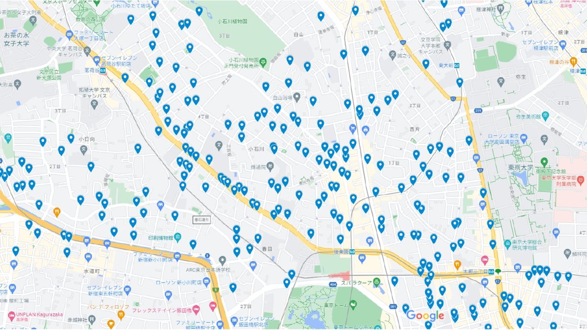 文京区マンション配布事例1＿茗荷谷駅近辺＿不動産仲介業者様