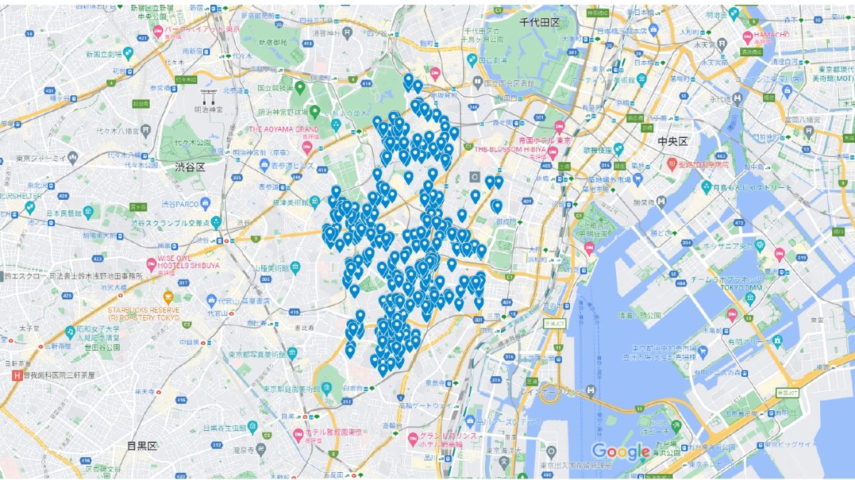 港区マンション配布事例＿不動産仲介業者様＿麻布近辺