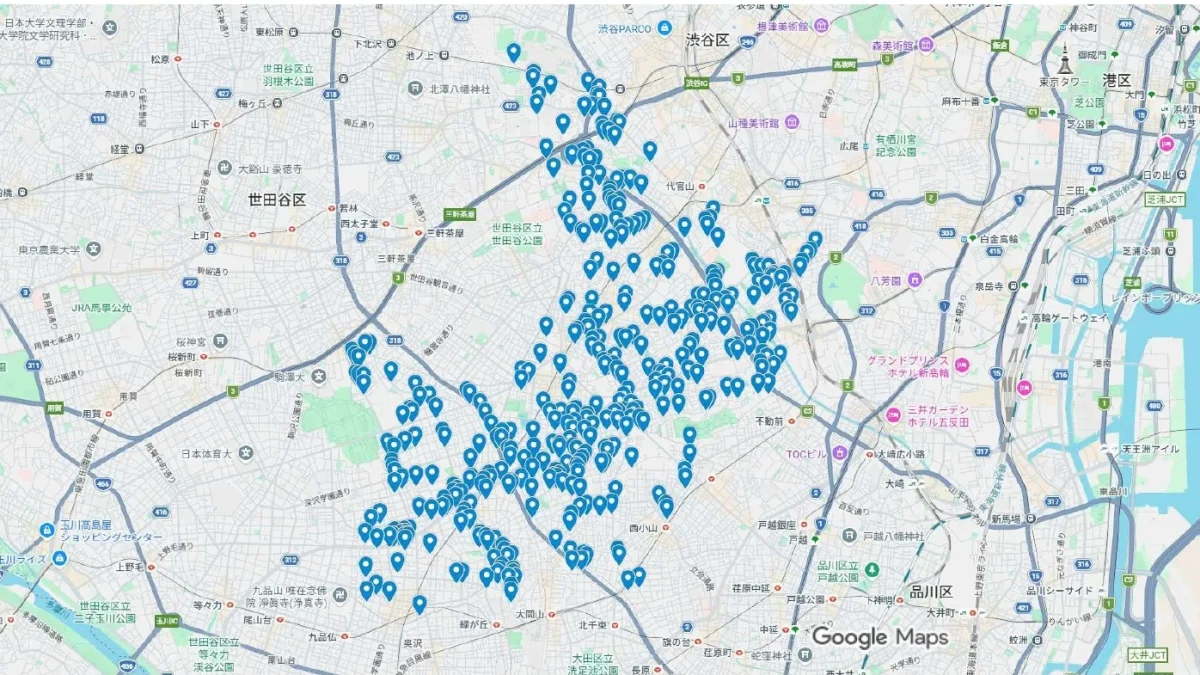 【サンプル】目黒区＿マンションポスティング＿不動産仲介業者様＿ワンルーム除外